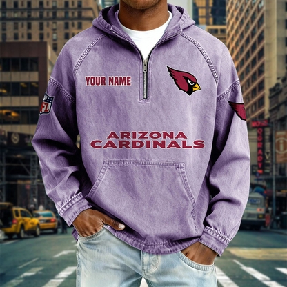 AC x NFL Denim Long - Sleeved Hooded Sweatshirt DDT NTL