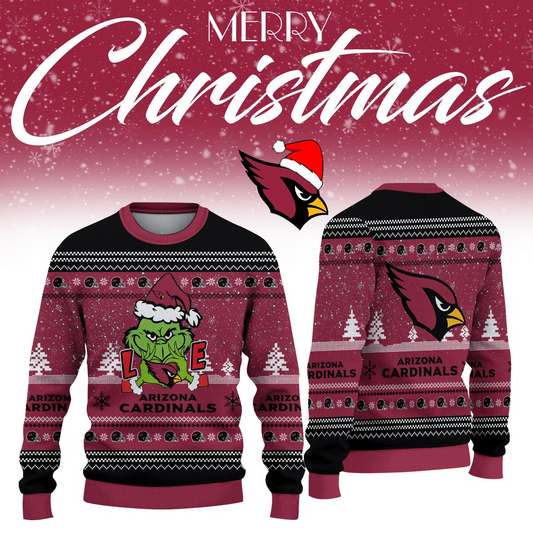 AC x NFL Love Football Ugly Christmas Sweater DDT NTL