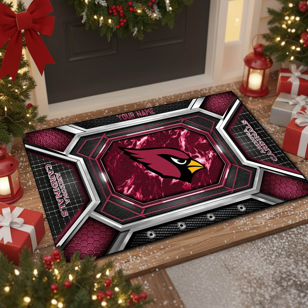 AC x NFL Personalized Sport Doormat, Gifts For Christmas DDT NTL
