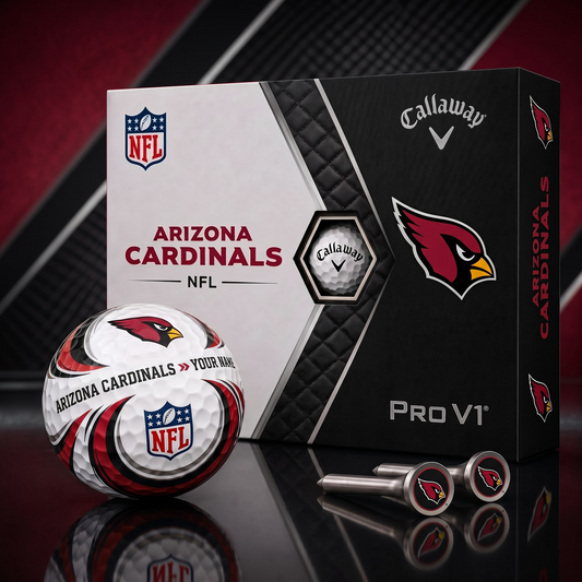 AC_PREMIUM NFL PERSONALIZED PRO V2 GOLF BALL SET COLLECTOR EDITION 1808 NAK TTT