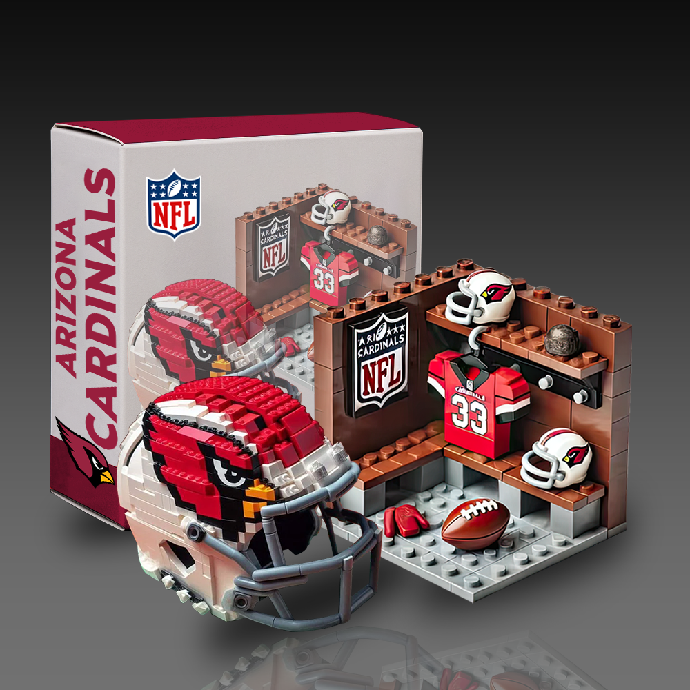 NFL Team Changing Room & Helmets Building Block Football Set DDT CTND