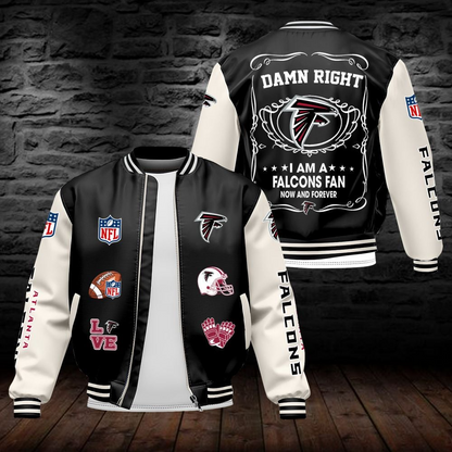 AF NFL Premium Leather Bomber Jacket DDT HLPHUONG