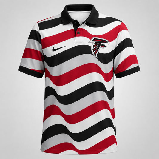 AF Premium NFL Custom Striped Athletic Polo Shirt