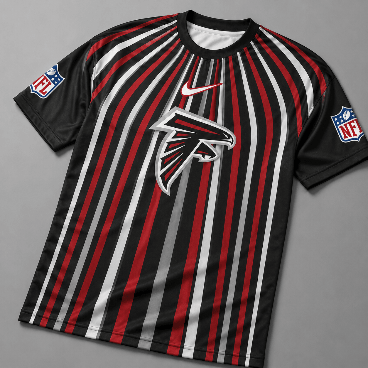 AF Premium NFL Men’s Athletic Vertical Stripe T-Shirt