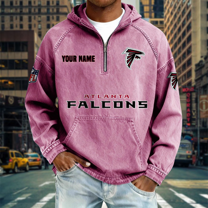AF x NFL Denim Long - Sleeved Hooded Sweatshirt DDT NTL