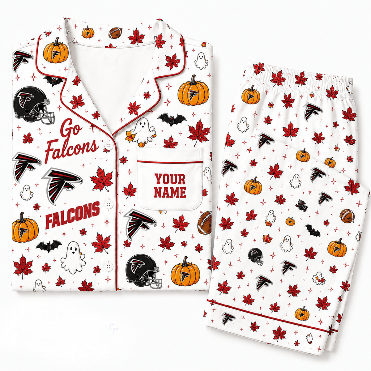 AF x NFL Halloween Personalized Set Long Pajamas