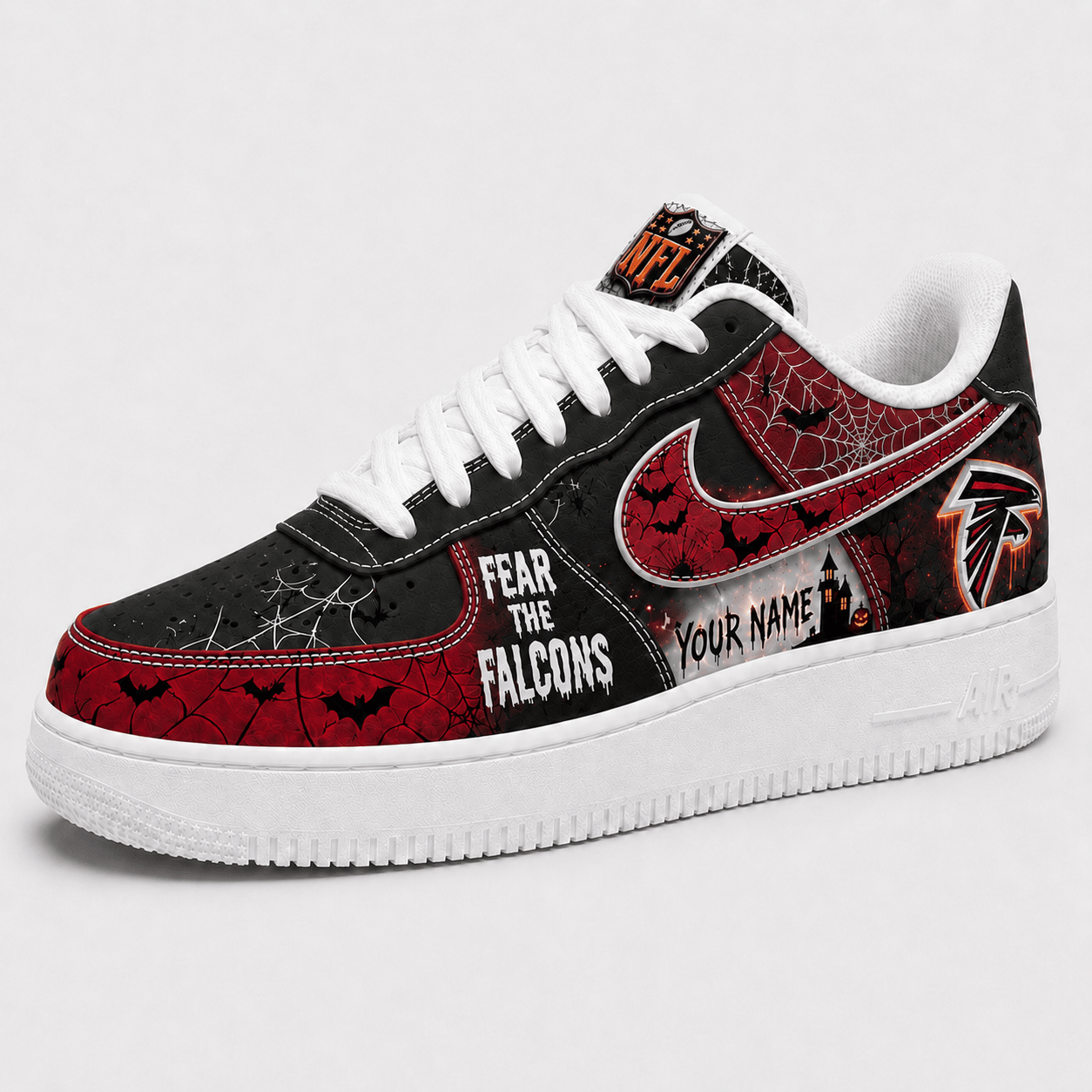 AF x Premium NFL Fear The Team Halloween AF1 Sneakers