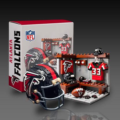 NFL Team Changing Room & Helmets Building Block Football Set DDT CTND