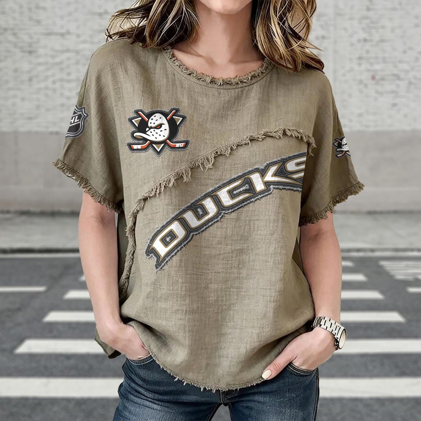 ANA x NHL Womenƒ??s Vintage O-Neck 2905 DatND DVT