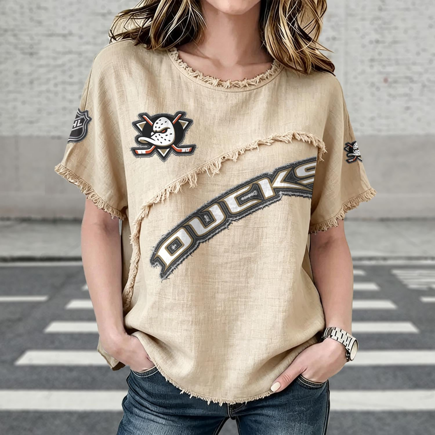 ANA x NHL Womenƒ??s Vintage O-Neck 2905 DatND DVT