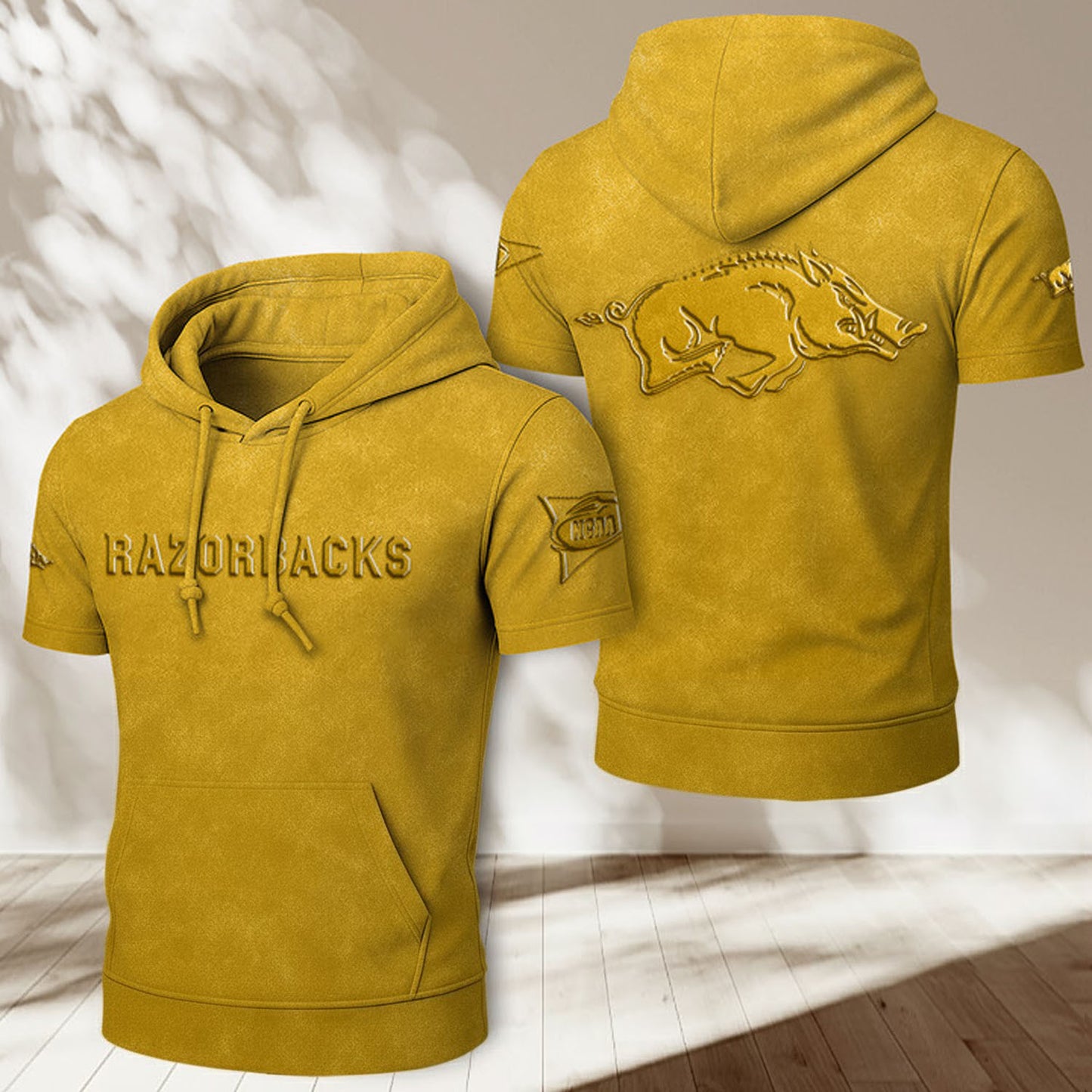 AR x NCAA Half Sleeve Hoodie T-Shirt DatND ThuongNH