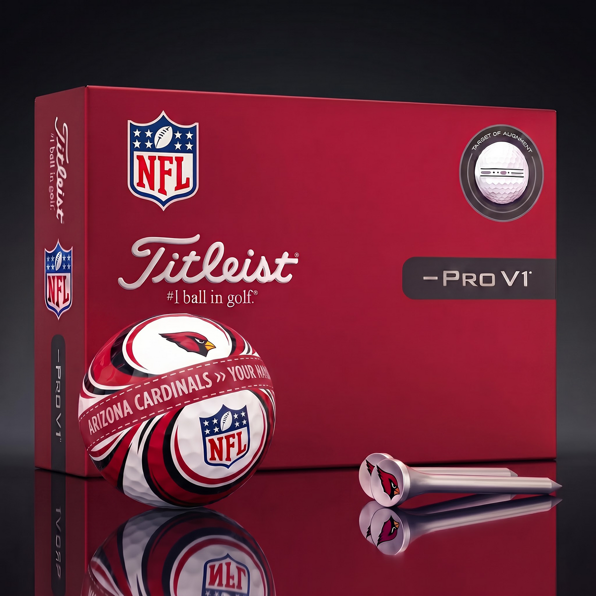 ARI X Luxury NFL Football Golf Ball Set – Personalized Edition