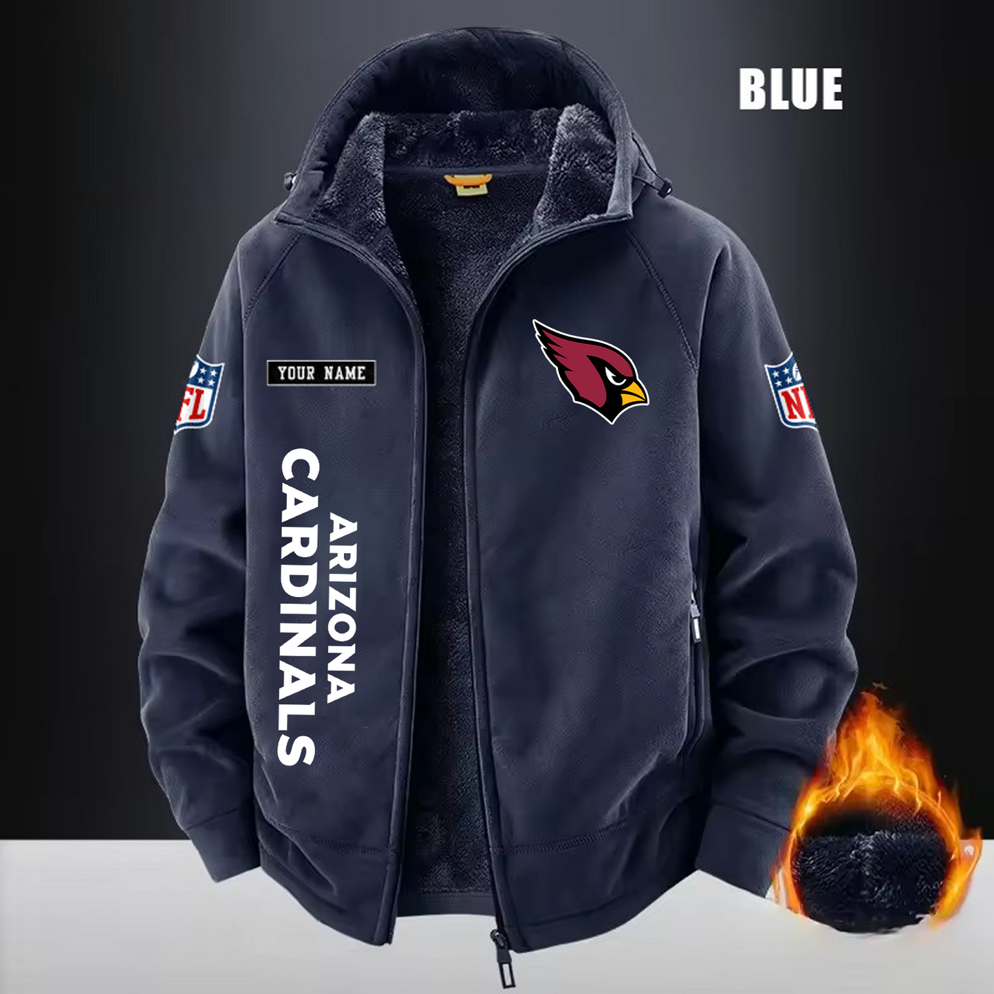 ARI x NFL 3D Half-zip Hoodie DATND TANTD