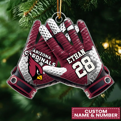 ARI x NFL Customized Christmas Acrylic Ornament DATND TANTD