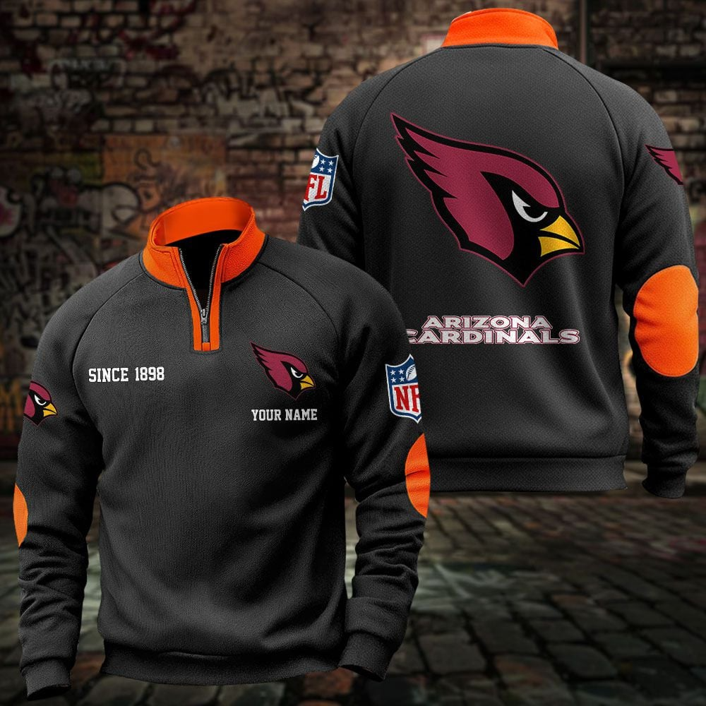 ARI x NFL Sweatshirts Quarter Collared Sweatshirt Pullover DatND DVT