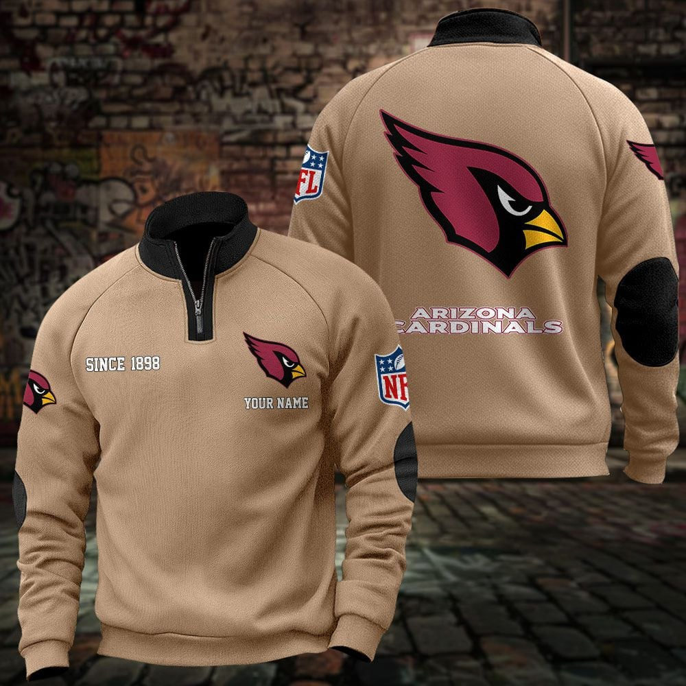 ARI x NFL Sweatshirts Quarter Collared Sweatshirt Pullover DatND DVT