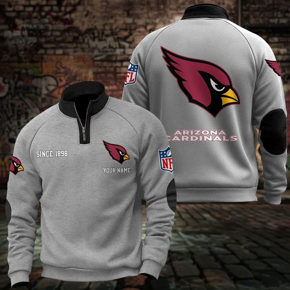 ARI x NFL Sweatshirts Quarter Collared Sweatshirt Pullover DatND DVT