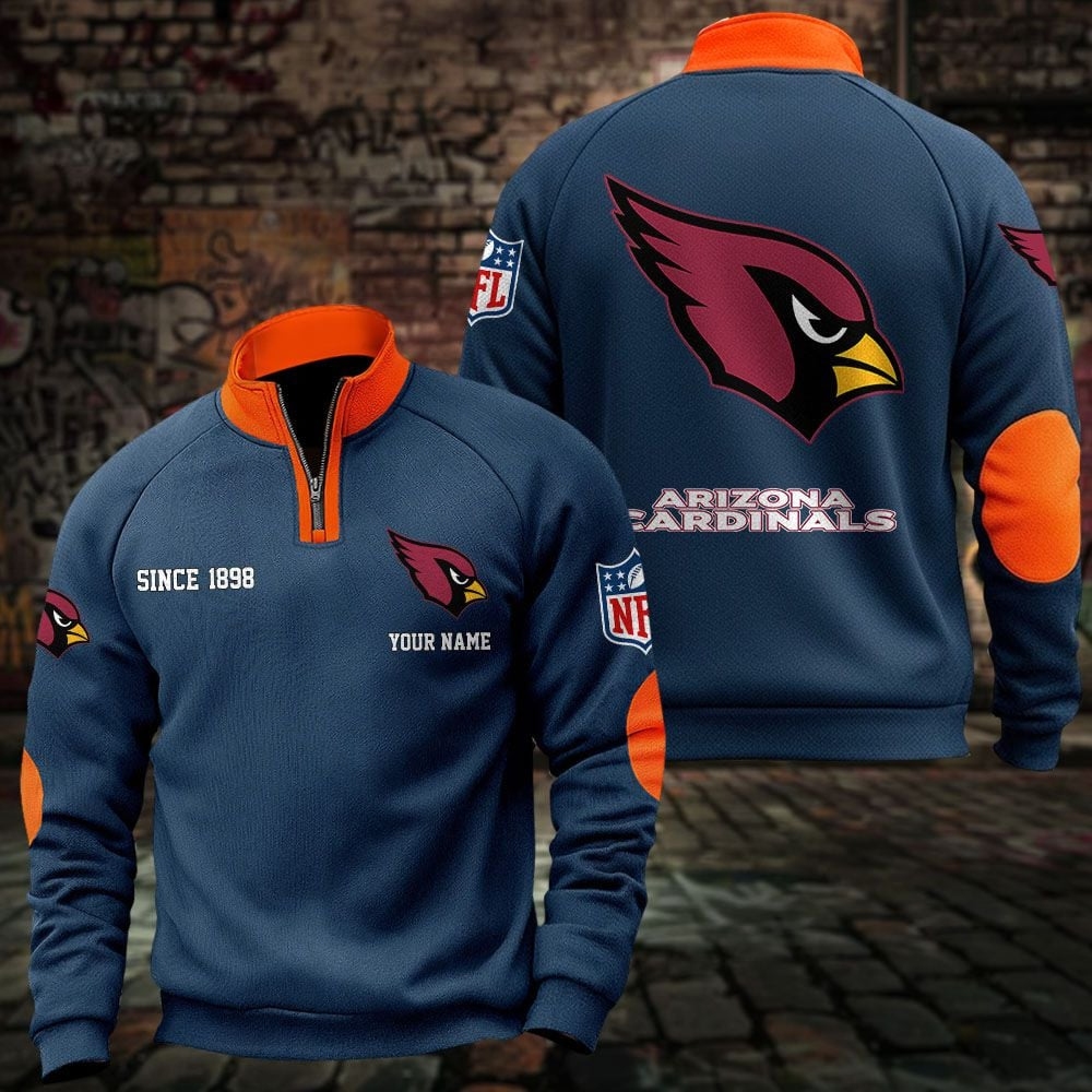 ARI x NFL Sweatshirts Quarter Collared Sweatshirt Pullover DatND DVT