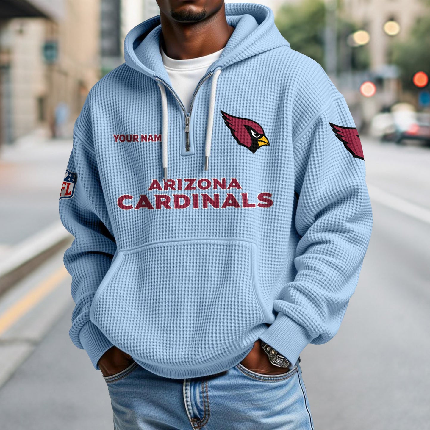 ARI x NFL Waffle Hoodie DatND DVT