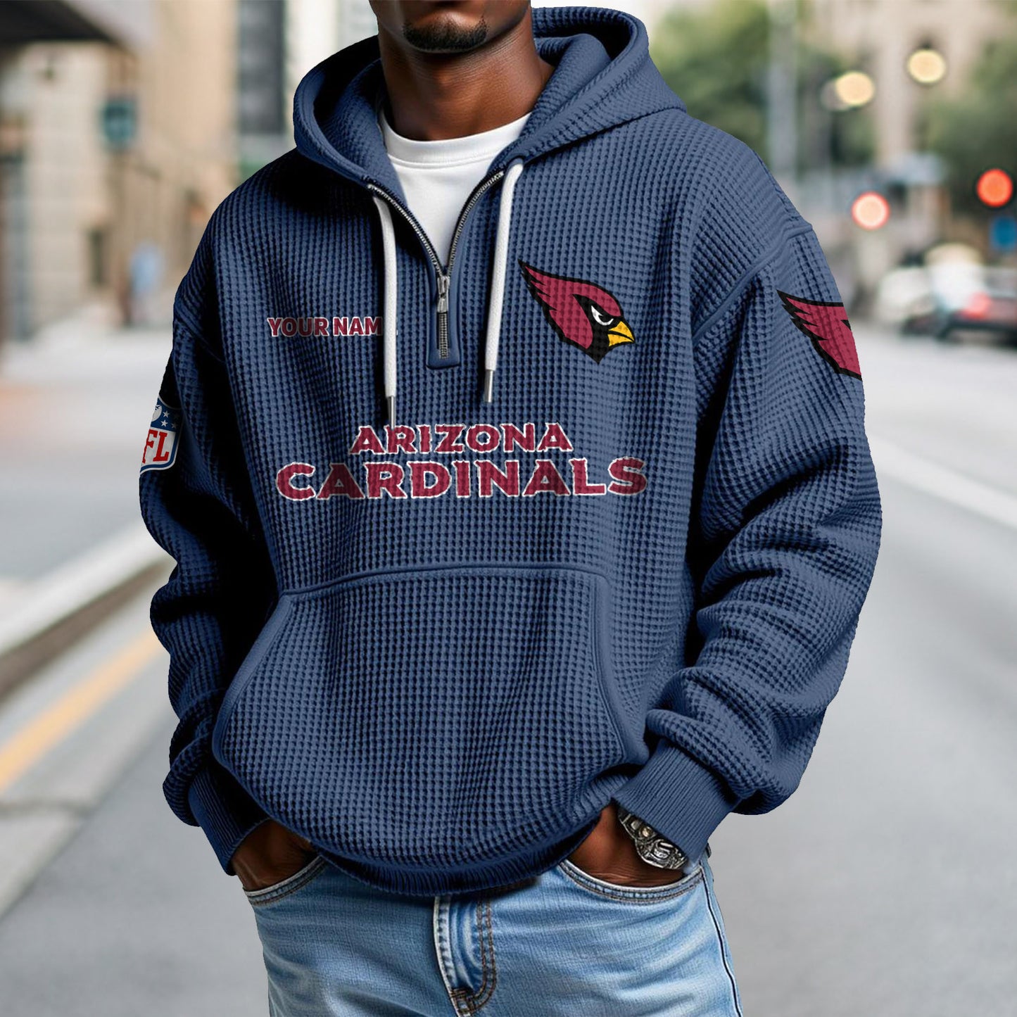 ARI x NFL Waffle Hoodie DatND DVT