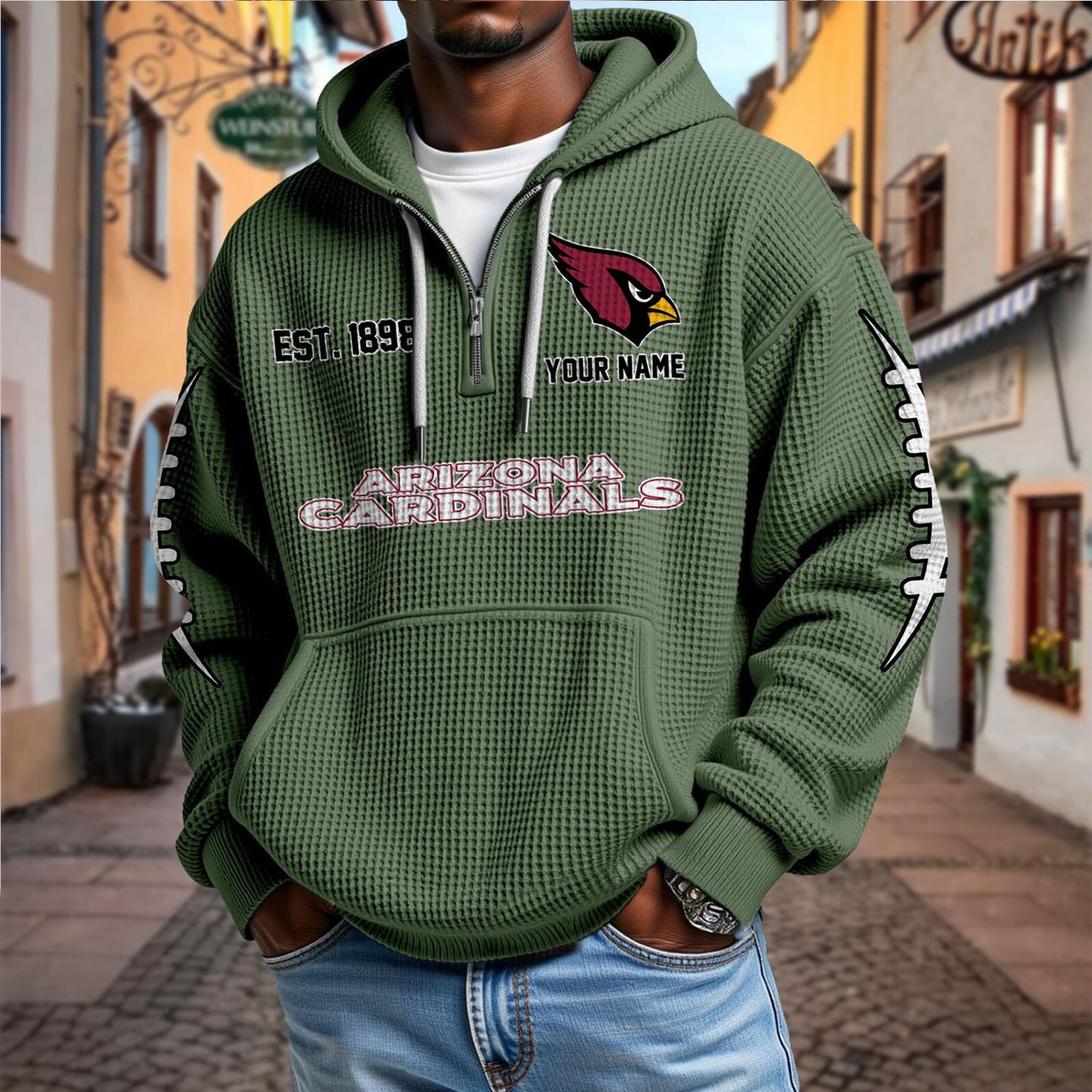 ARI x NFL Waffle Hoodie DatND DVT