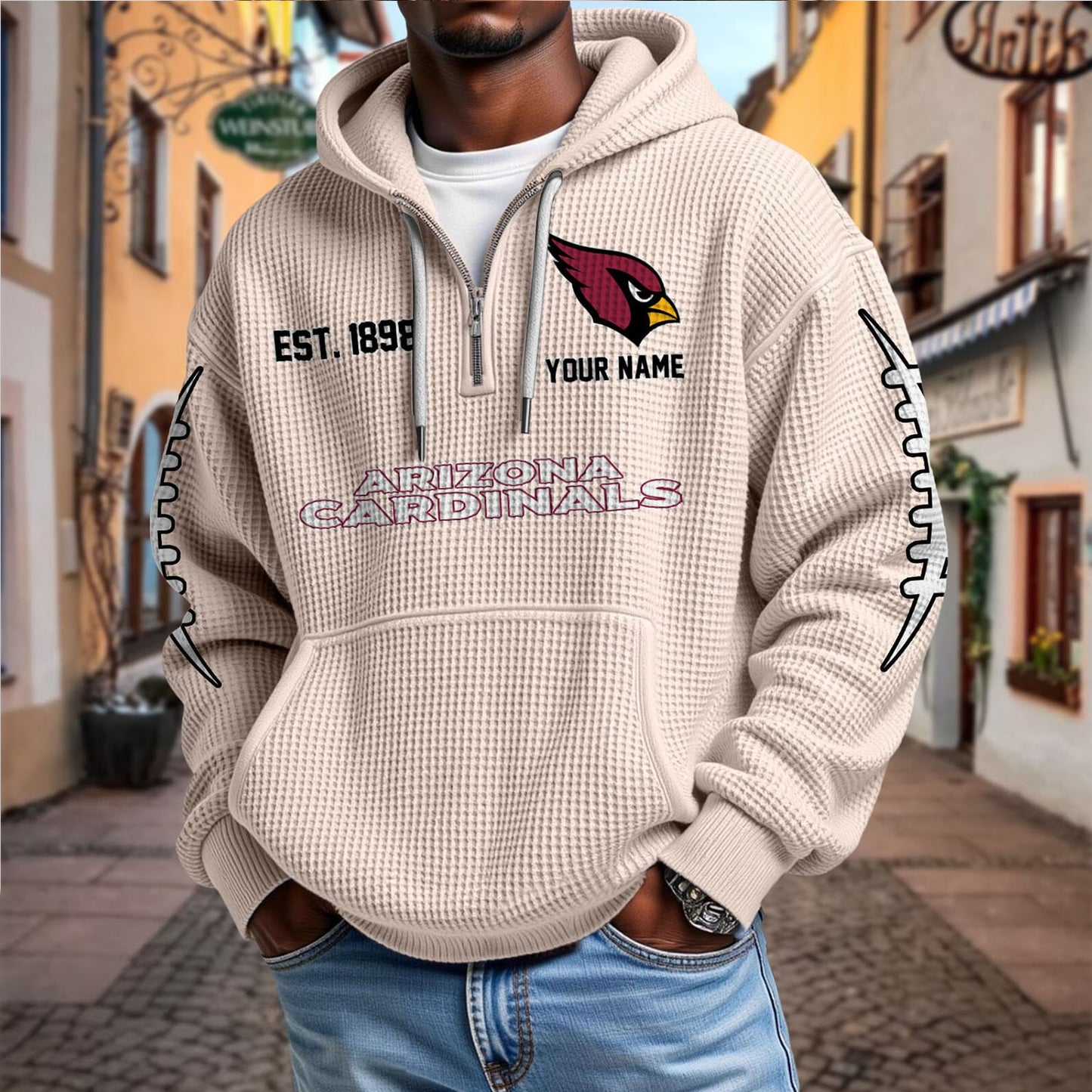 ARI x NFL Waffle Hoodie DatND DVT