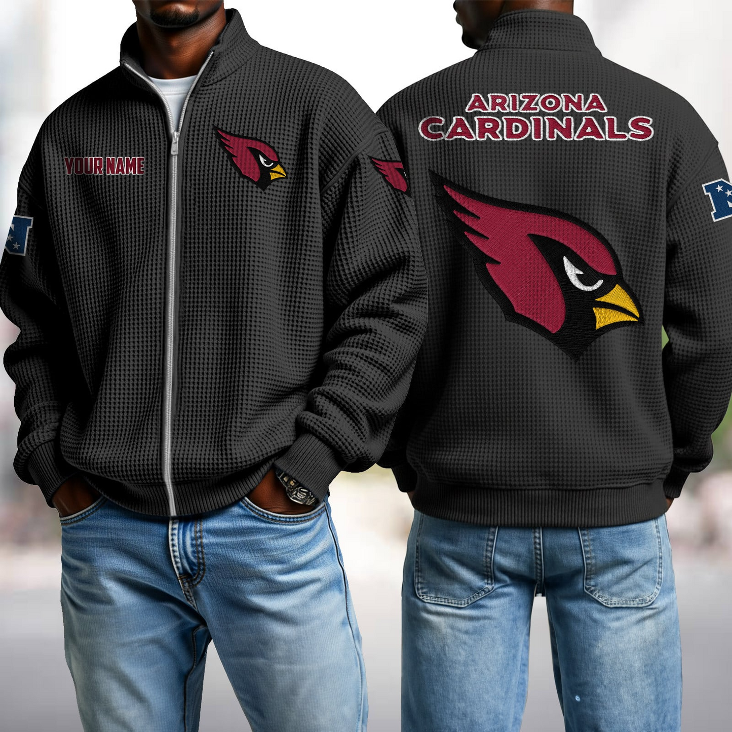 ARI x NFL Waffle Zip-Up Sweatshirt DatND DVT