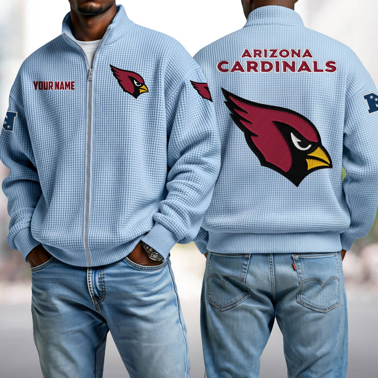ARI x NFL Waffle Zip-Up Sweatshirt DatND DVT