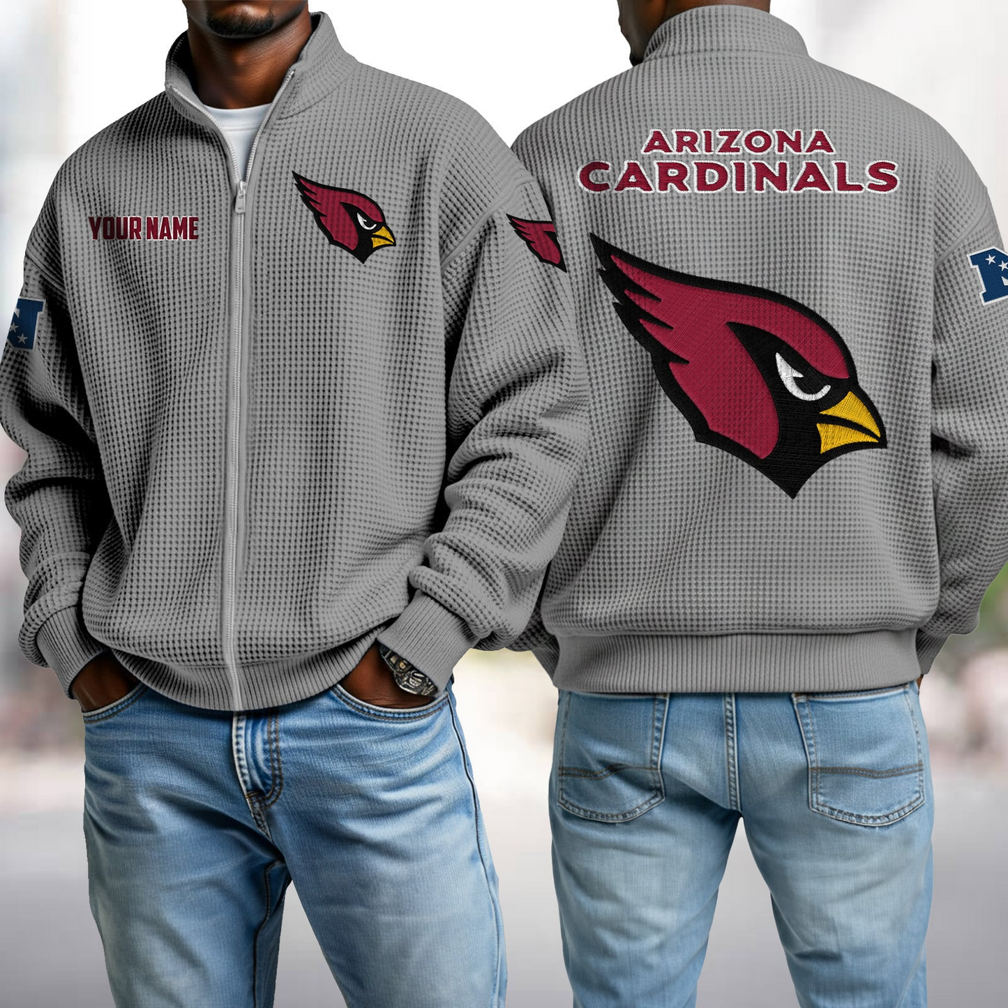 ARI x NFL Waffle Zip-Up Sweatshirt DatND DVT