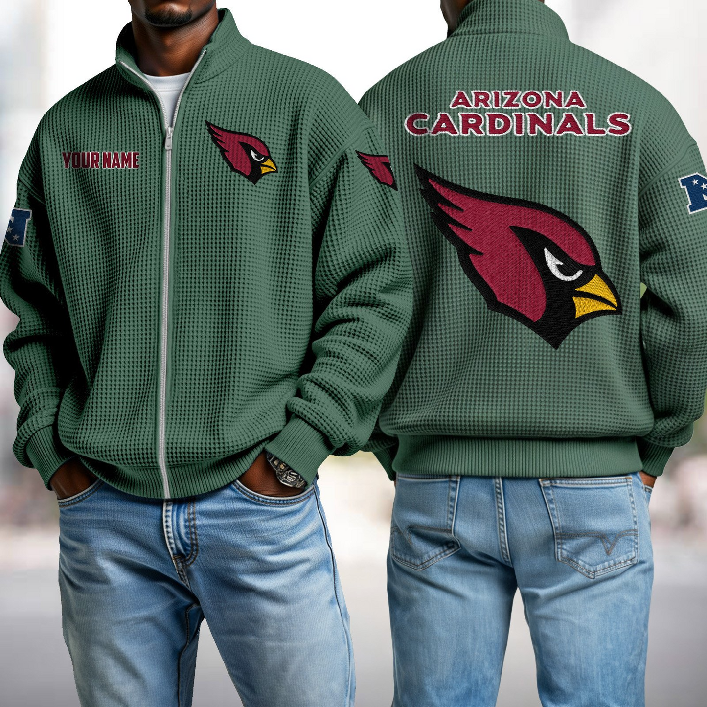 ARI x NFL Waffle Zip-Up Sweatshirt DatND DVT