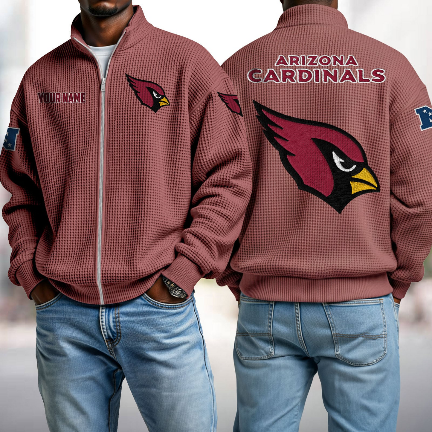 ARI x NFL Waffle Zip-Up Sweatshirt DatND DVT