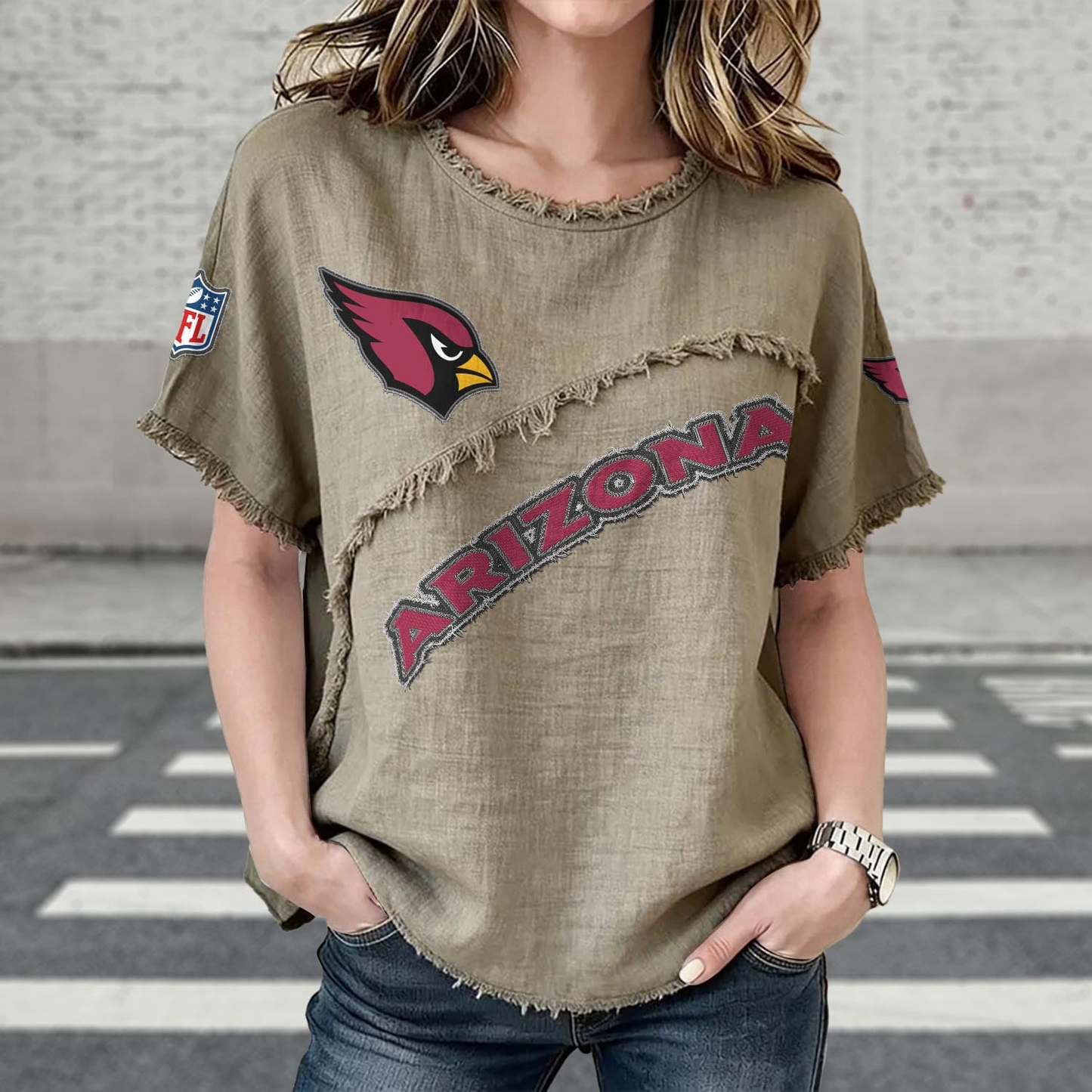 ARI x NFL Womenƒ??s Vintage O-Neck 2905 DatND DVT