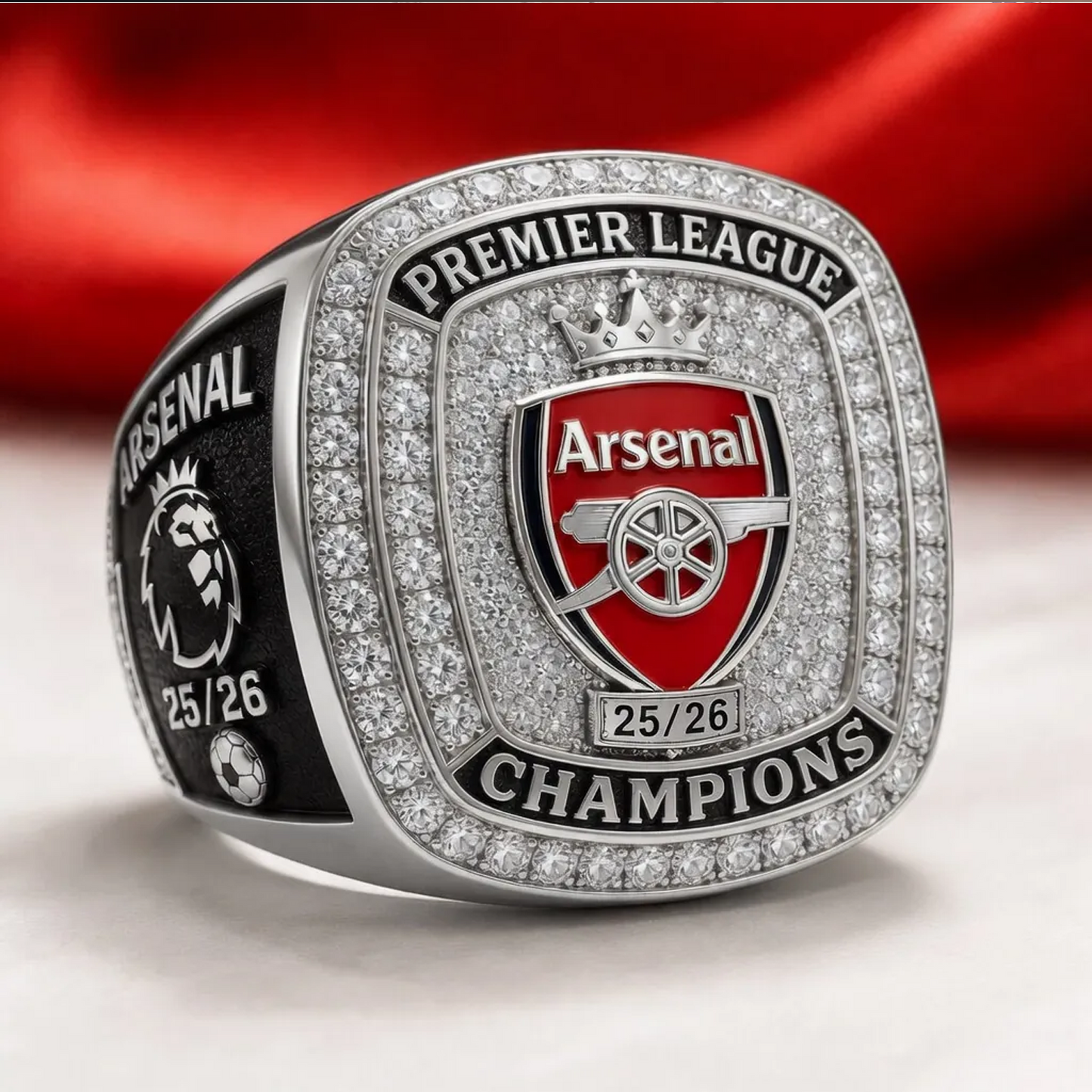ARS FC Premier League Champions 2526 3D Engraved Ring V1 2205 DatND DVT