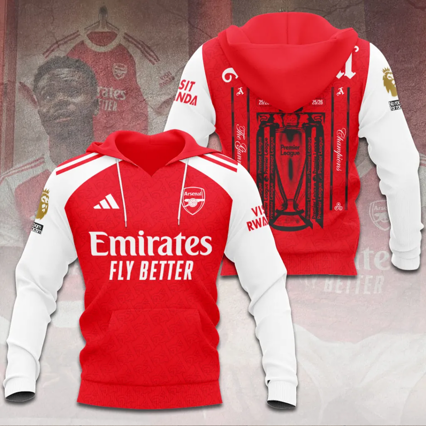 ARS FC Premier League Champions 2526 3D Shirt V1 2205 DatND DVT