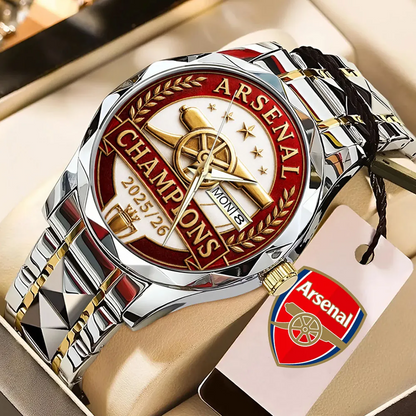 ARS FC Premier League Champions 2526 Alloy Luxury Quartz Watch 2405 V3 DatND DVT