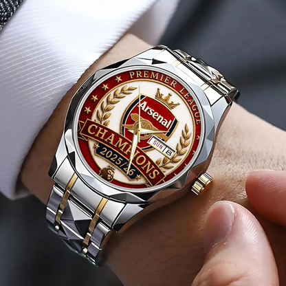 ARS FC Premier League Champions 2526 Alloy Luxury Quartz Watch 2405 V4 DatND DVT