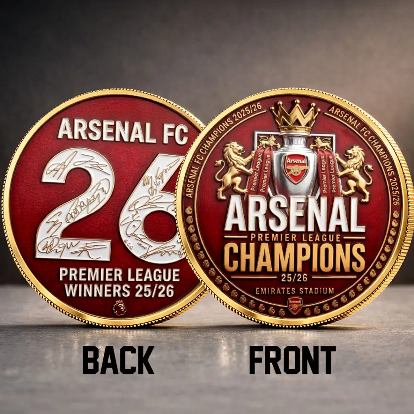 ARS FC Premier League Champions 2526 Commemorative Coin V7 2205 DatND DVT 1