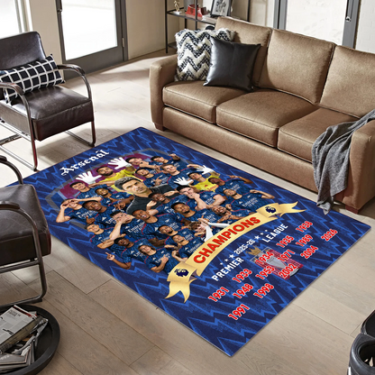 ARS FC Premier League Champions 2526 Rectangular Rug V5 DatND DVT