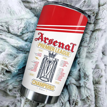 ARS FC Premier League Champions 2526 Tumbler Cup V3 2205 DatND DVT