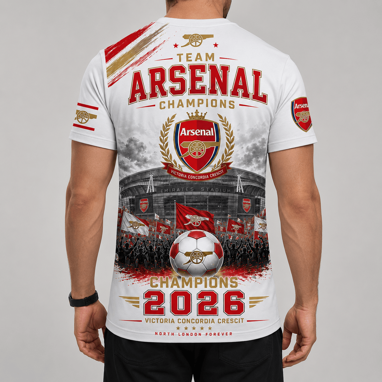 ARS F.C. Premium Premier League Champions 2526 3D Shirt V4 205 DatND DVT