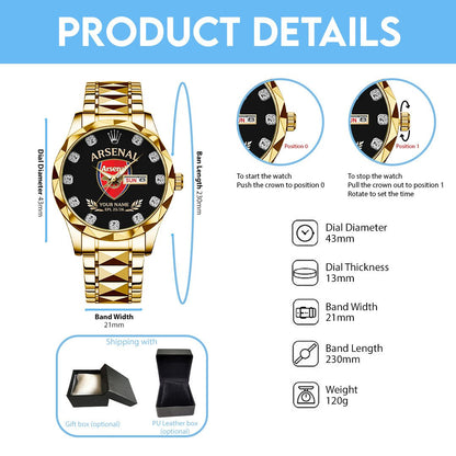 ARS x EPL Alloy Luxury Quartz Watch DatND DVT