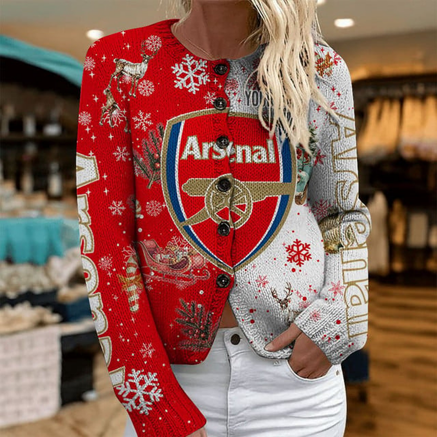 ARS x EPL Christmas Cardigan For Women DatND THUONGNH