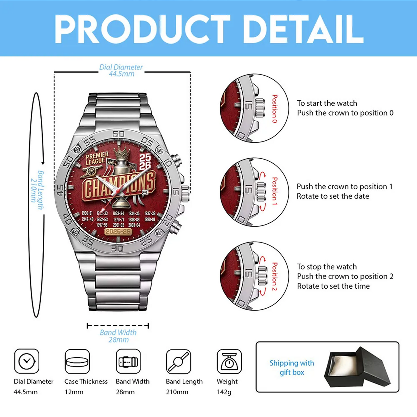 ARS x EPL Premier League Champions Watch V4 DATND TANTD 200526