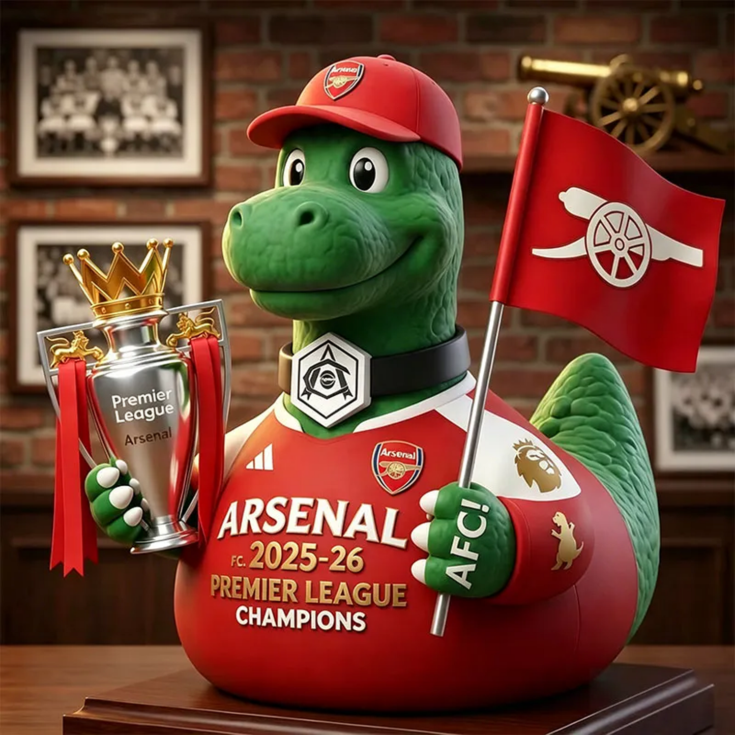 ARS x Premier League Champions 2025ƒ??26 Gunnersaurus Rex DATND TANTD 210526