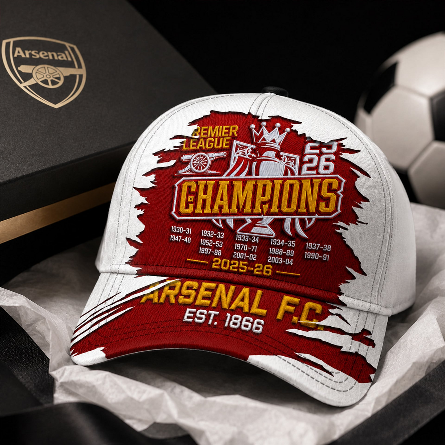 ARS F.C. Premium Premier League Champions 202526 Cap V5 2105 DatND DVT
