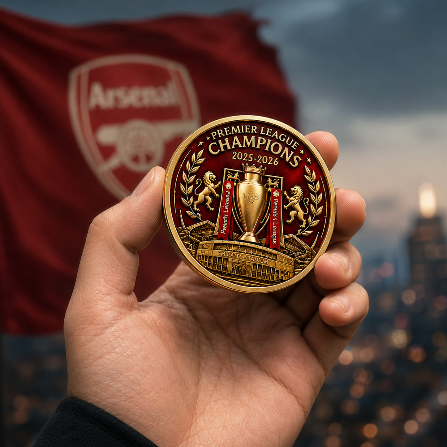 ARS F.C. Premium Premier League Champions 2526 Commemorative Coin V1 2105 DatND DVT