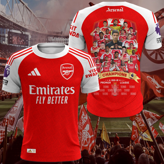 ARS.FC 25ƒ??26 Premier League Champions 3D Shirt V1 DatND DVT 1