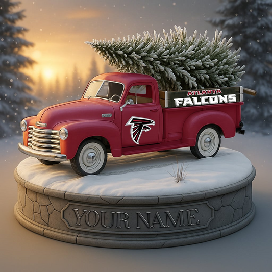 ATL Custom NFL Christmas Acrylic Block Plaque Decor DatND DVT