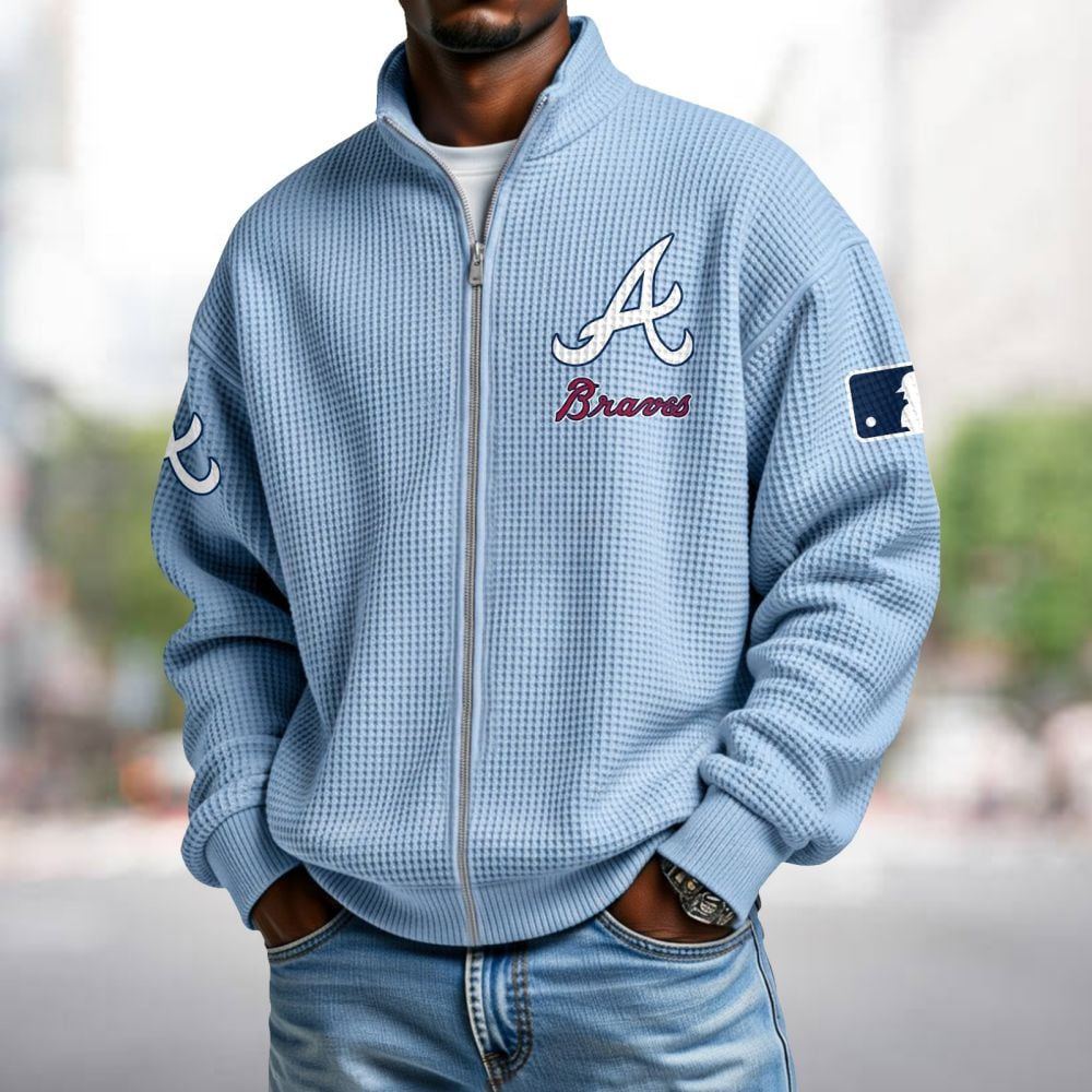 ATL x MLB Waffle Zip-Up Sweatshirt DatND DVT