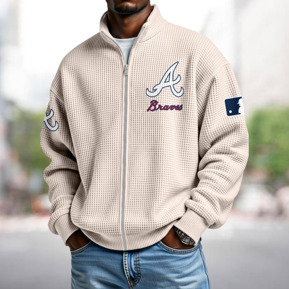 ATL x MLB Waffle Zip-Up Sweatshirt DatND DVT